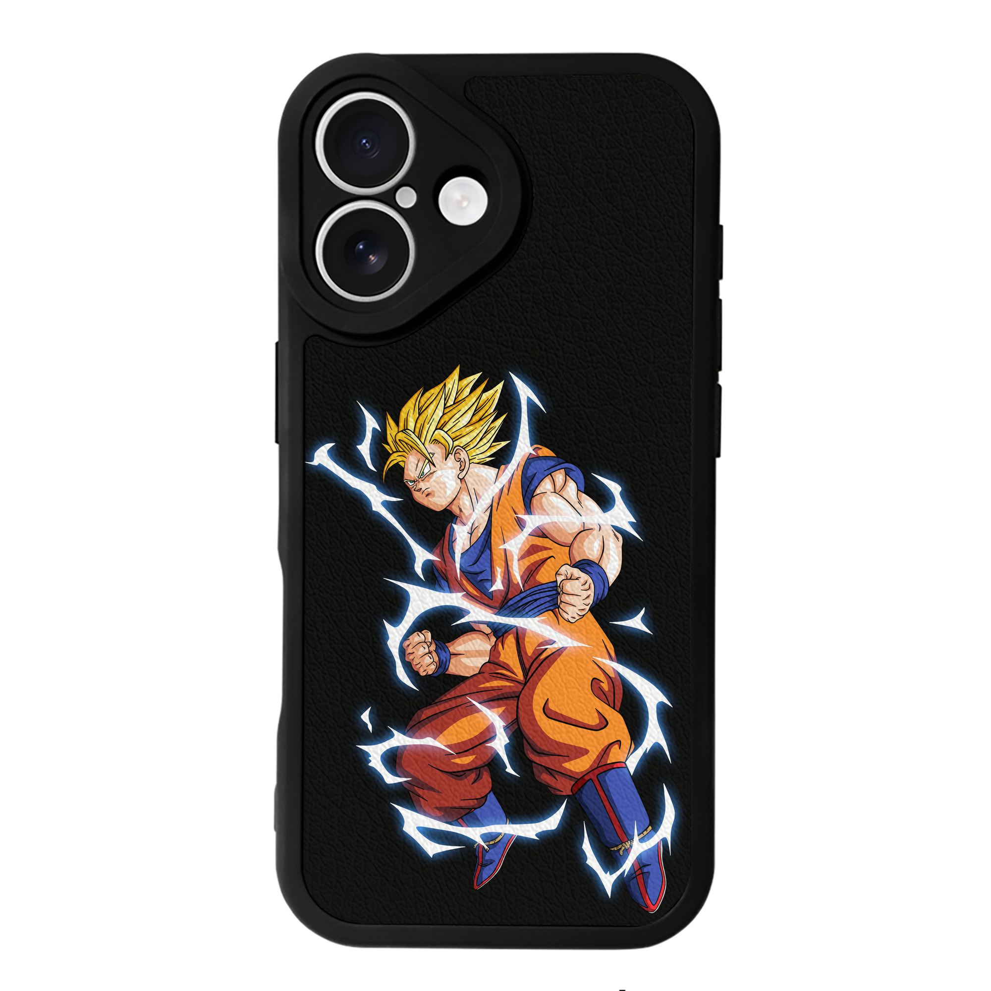 （画像用） ドラゴンボール 孫悟空（そん ごくう）Son Goku カカロット DRAGON BALL Kakarotto 【iPhone 16シリーズ対応】シリコンスマホケース（レザー調） 材質：シリコン